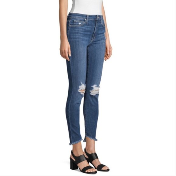 Joe's High Rise Skinny Ankle Jeans Distressed Michelle Wash Size 28 - Picture 1 of 14